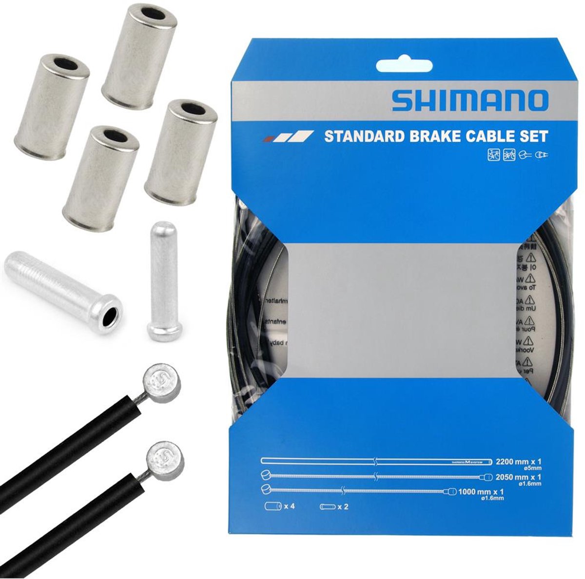 Shimano - Bremszugset - Edelstahl - MTB Racing - Schwarz