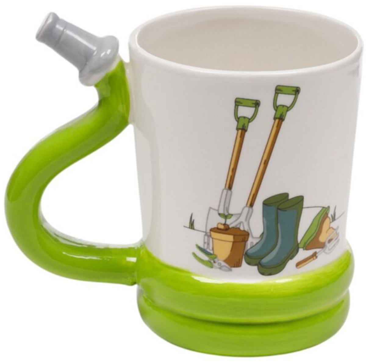 Puckator Keramik-Gartenbecher – Gartenschlauchgriff – Jobbecher – Gartenarbeit