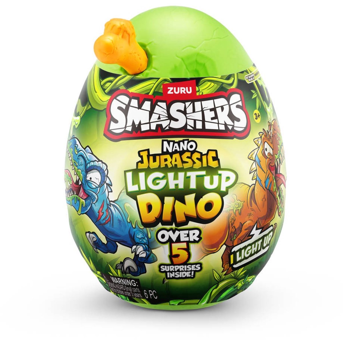 Smashers Zuru Nano Jurassic Light Up Dino Smash-O-Saurus – im Dunkeln leuchtender Dino