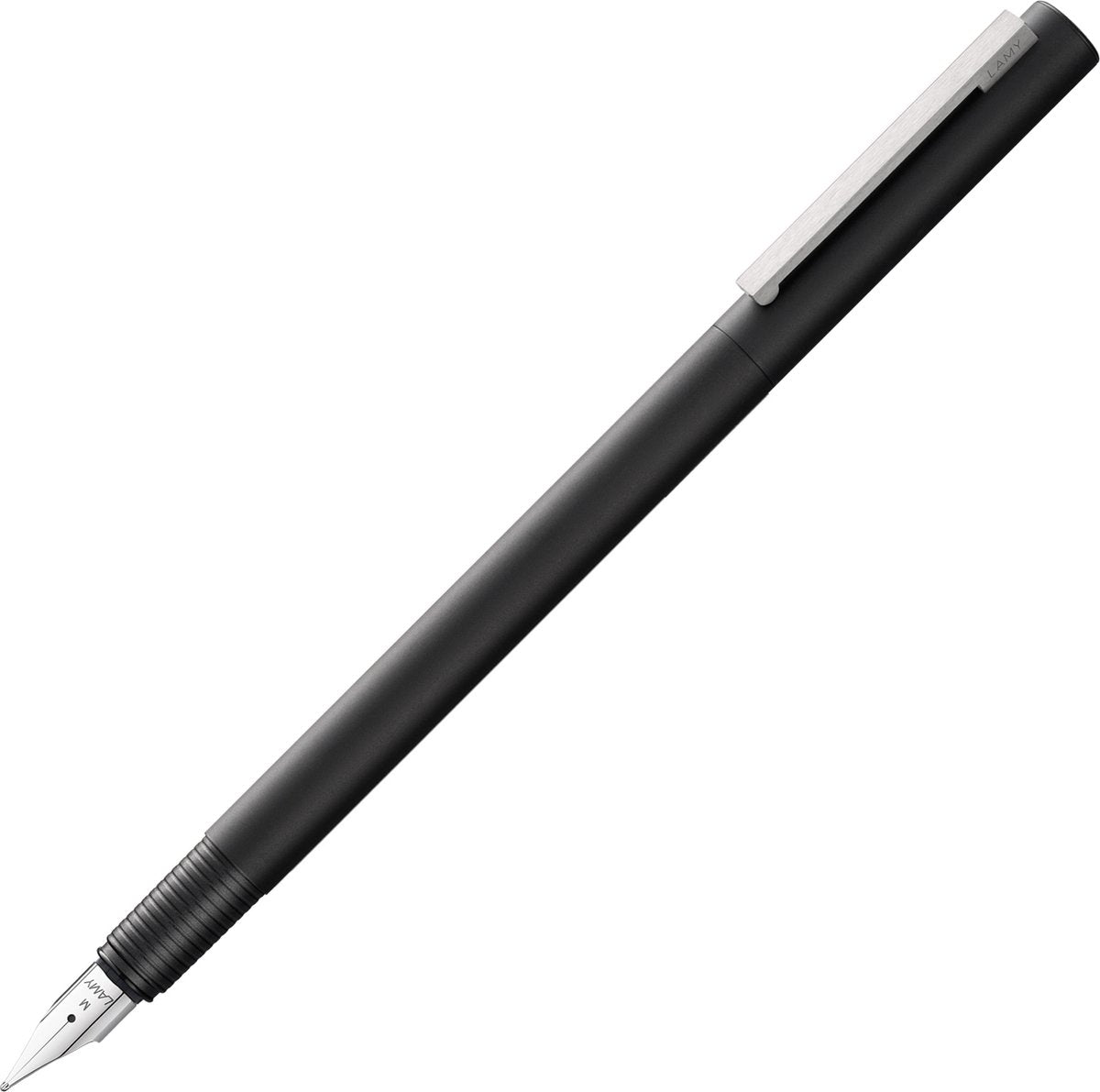 Lamy CP1 056 Füllfederhalter | mattschwarzer Lack | polierte Stahlfeder b | Federbelasteter Edelstahlclip