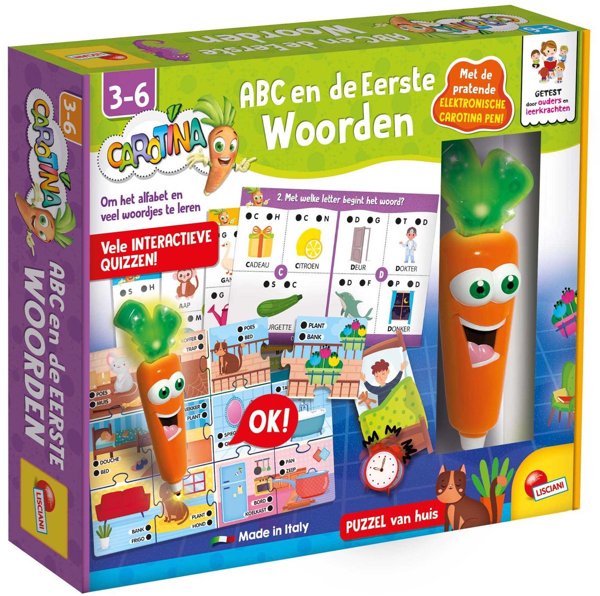 Lisciani carotina abc und die ersten Wörter – nämlich