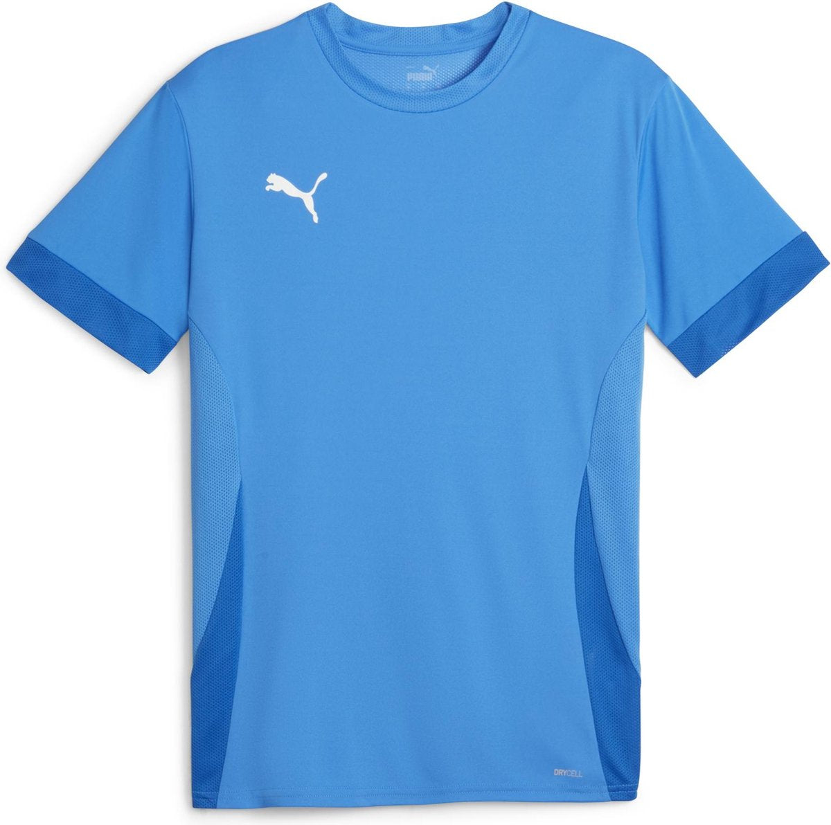 Puma Teamgoal Matchday Jersey Jr Unisex-Sportshirt – Electric Blue Lemonade – Weiß – Team Royal