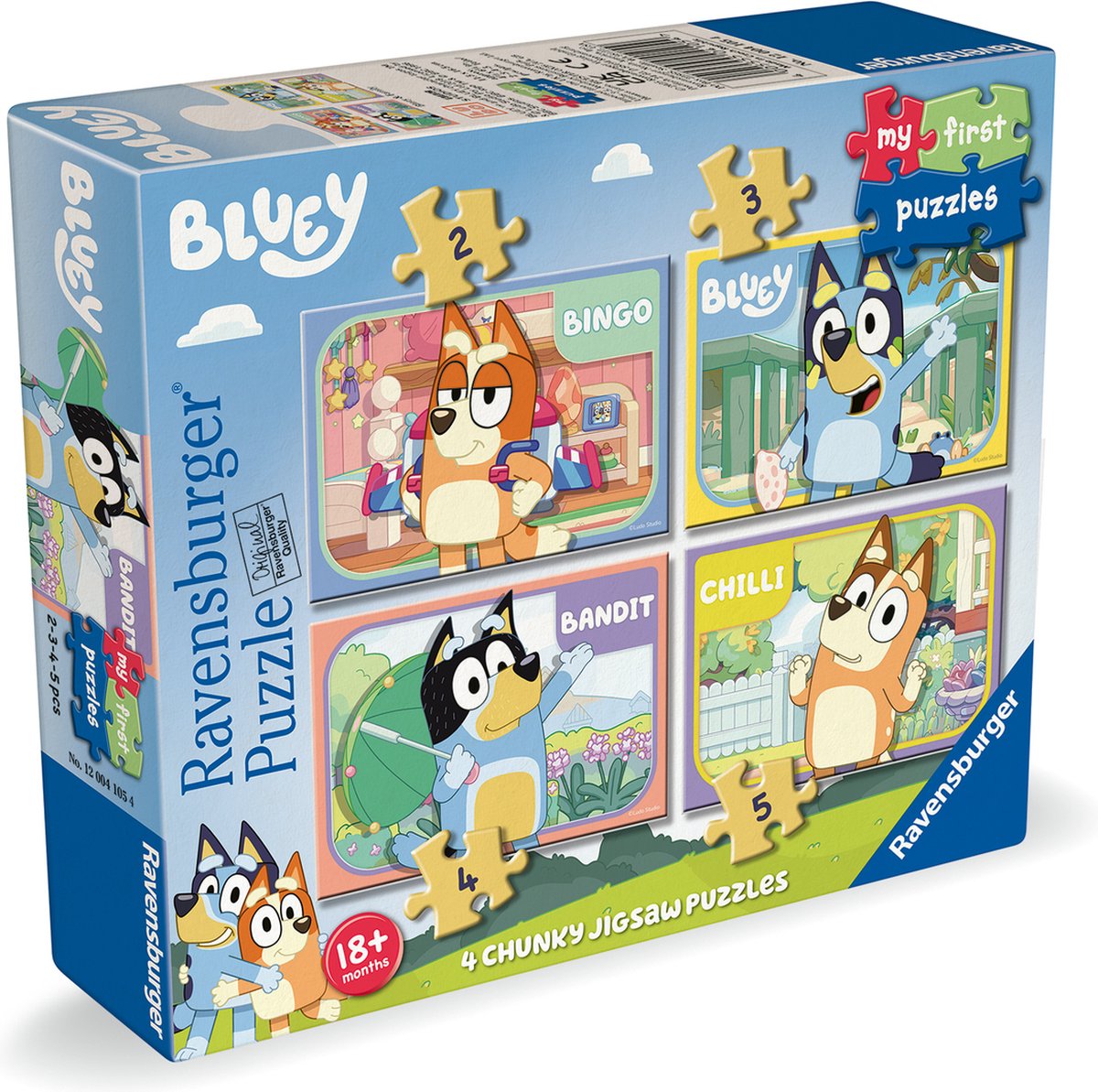 Ravensburger Puzzle meine ersten Puzzles 4in1 blau