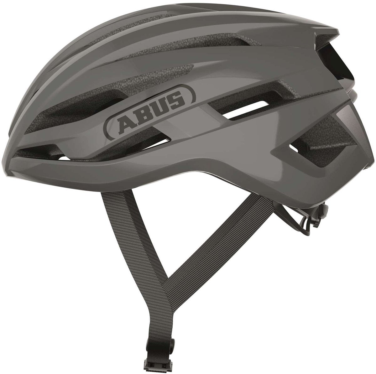 Abus Fahrradhelm Stormchaser Ace Race Grey M – 54–58 cm – Grau – geeignet für den Einsatz auf Rennrädern – Gravelbikes – 220 g