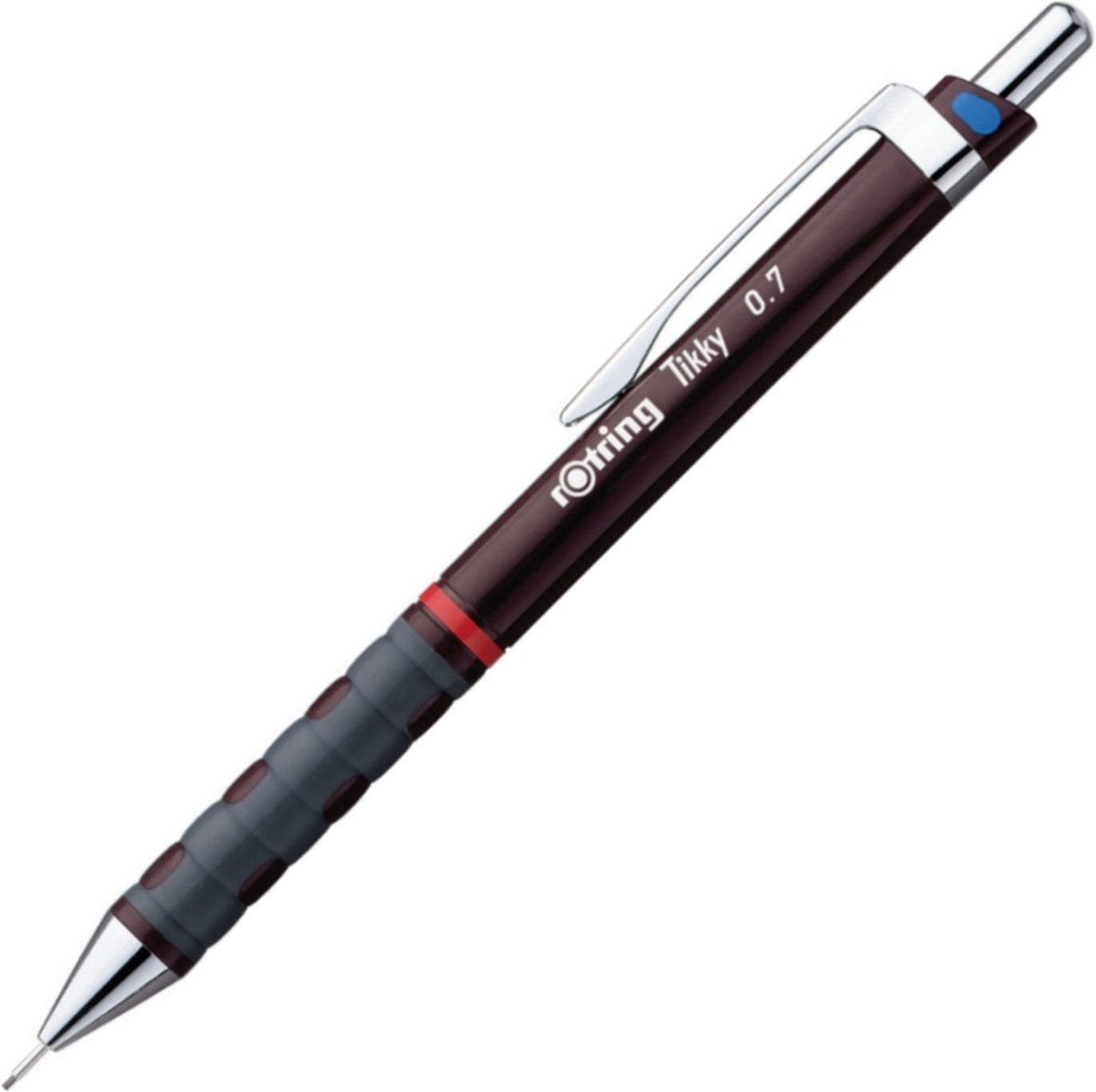 Rotring Tikky Druckbleistift – HB – 0,7 mm – burgunderrotes Gehäuse