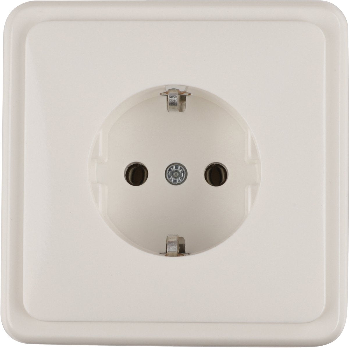 Peha standard contactdoos inbouw - 1-voudig - polarwit - randaarde