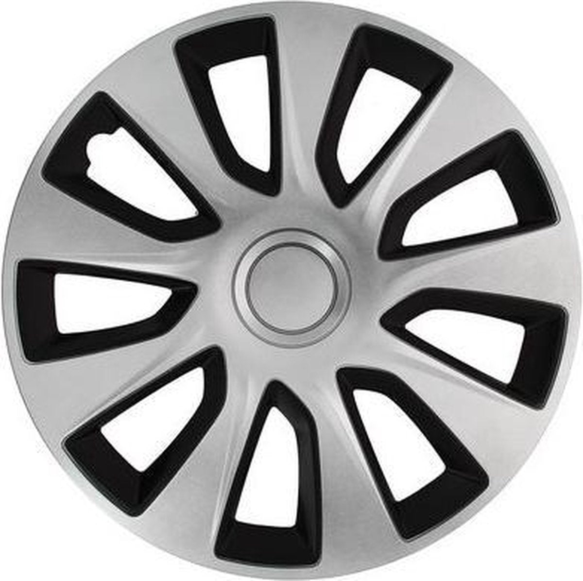 Auto plus Radkappen Washington 15 Zoll ABS Silber Schwarz 4er-Set
