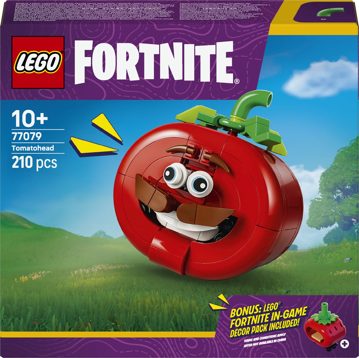 Lego fortnite tomatohead bouwpakket voor kinderen en kinderkamer decoratie 77079