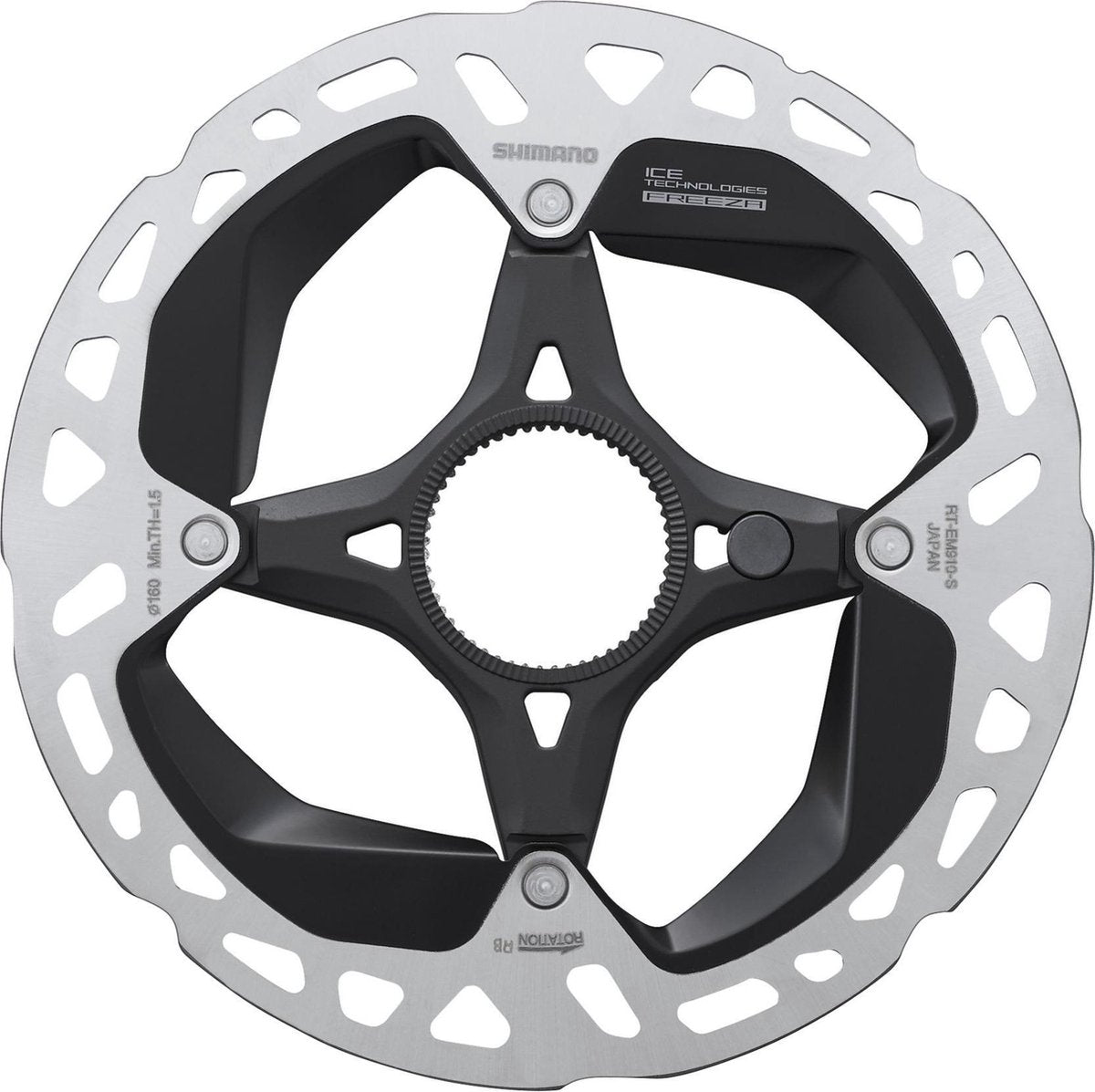 Shimano | Bremsscheibe RT-EM910 160 mm Center-Lock (XTR – Dura Ace)