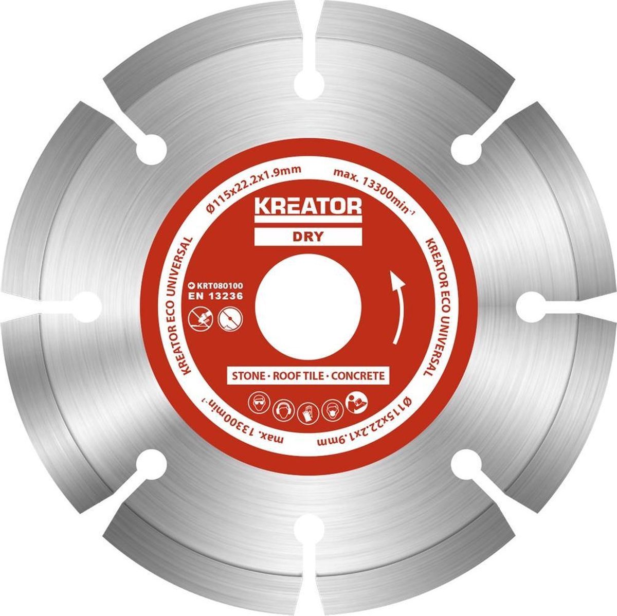 Kreator - accessories - krt080100 - diamantschijf eco - ø 115mm - 3 st.