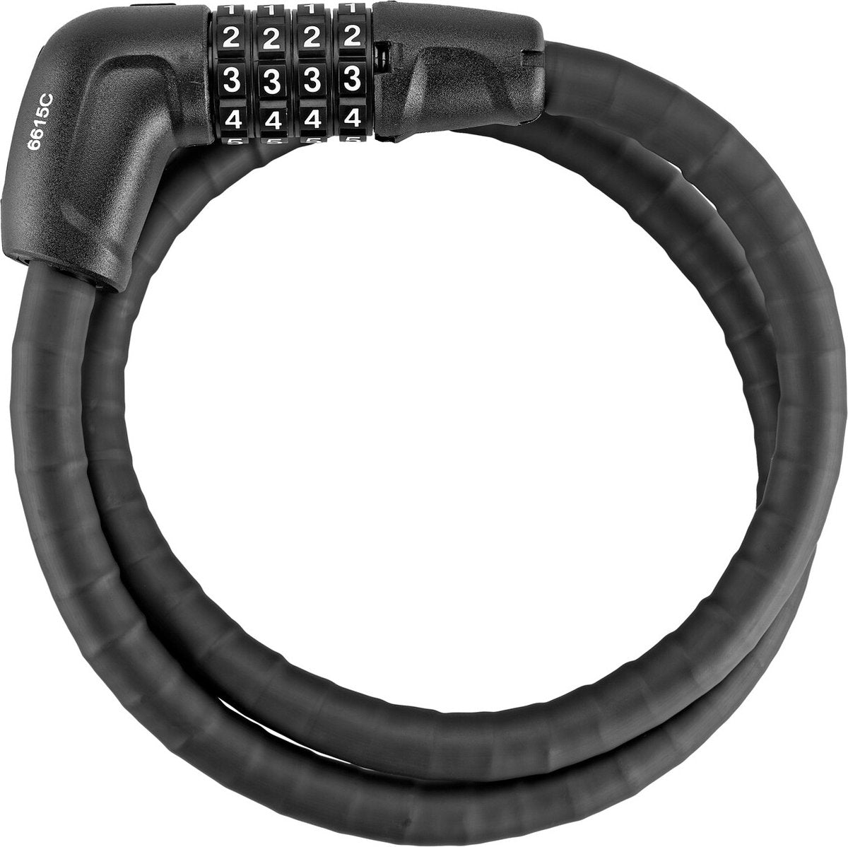 Abus Panzerkabelschloss Steel-O-Flex Tresorflex 6615c – Zahlenschloss aus Stahlseil mit Panzerstahlhülsen – Sicherheitsstufe 5 – 85 cm
