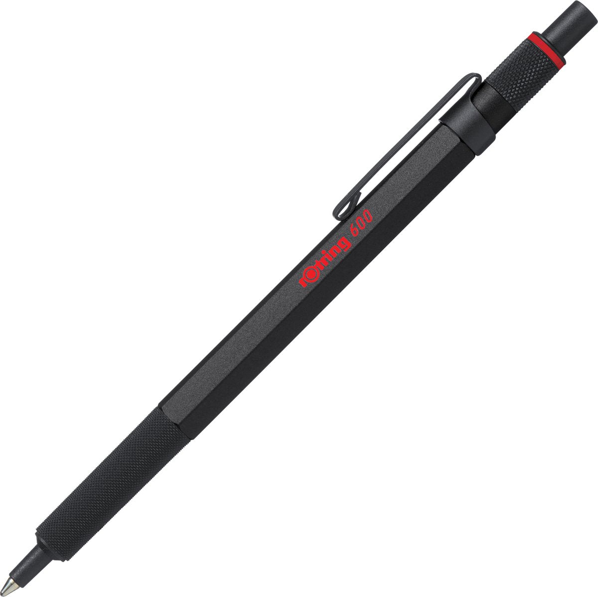 Rotring 600 Kugelschreiber | mittlerer Punkt | schwarze Tinte | schwarzes Gehäuse | nachfüllbar