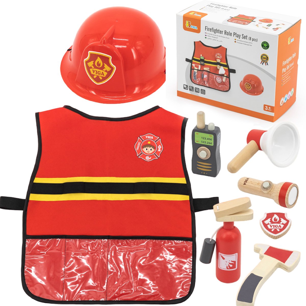 Viga https: www.cchobby.nl -firefighting set-8-parts-1-box