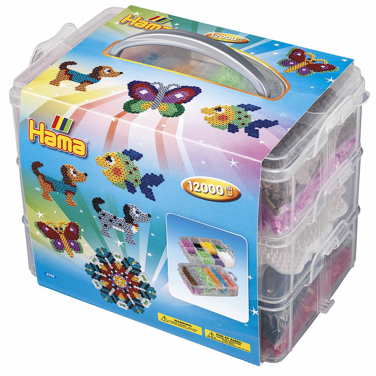 Hama -Bügelnperle in Sorting Bin, 12.000..