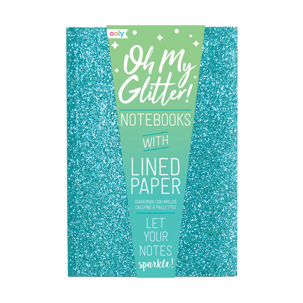 Ooly, oh mein Glitzer! Notizbücher: Aquamarin-Saphir – 3er-Set (4 x 5,75)