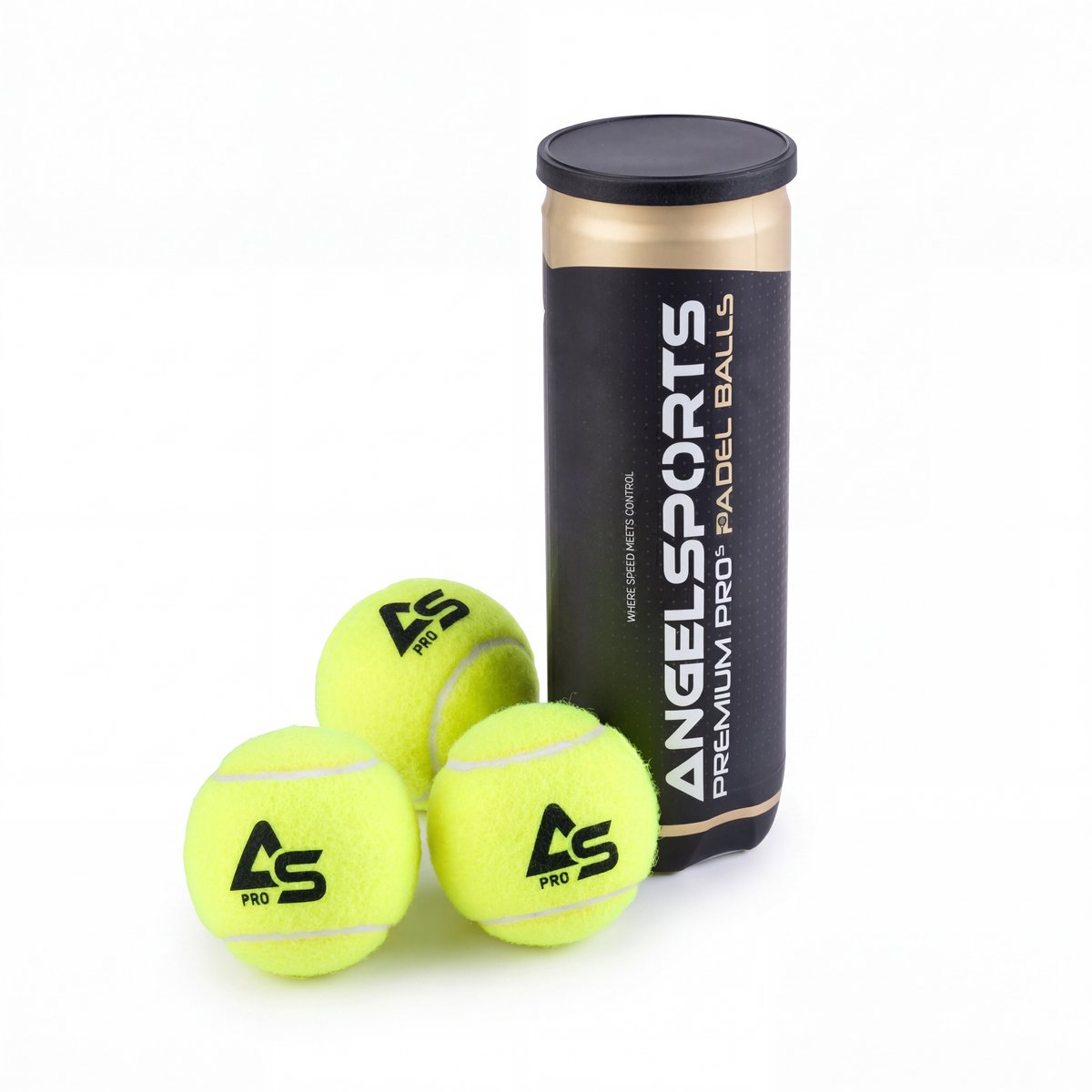Angel Sports Padelballs Pro in Koker, 3st.