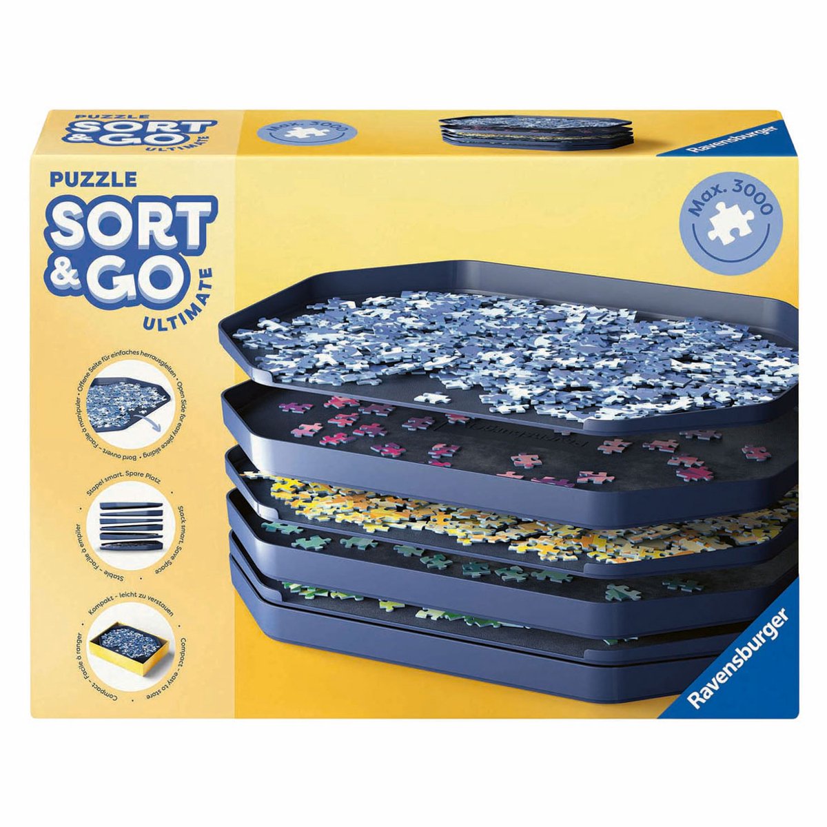 Ravensburger Puzzle Sort and Go Premium - Puzzlesortierer - 6 Teile.
