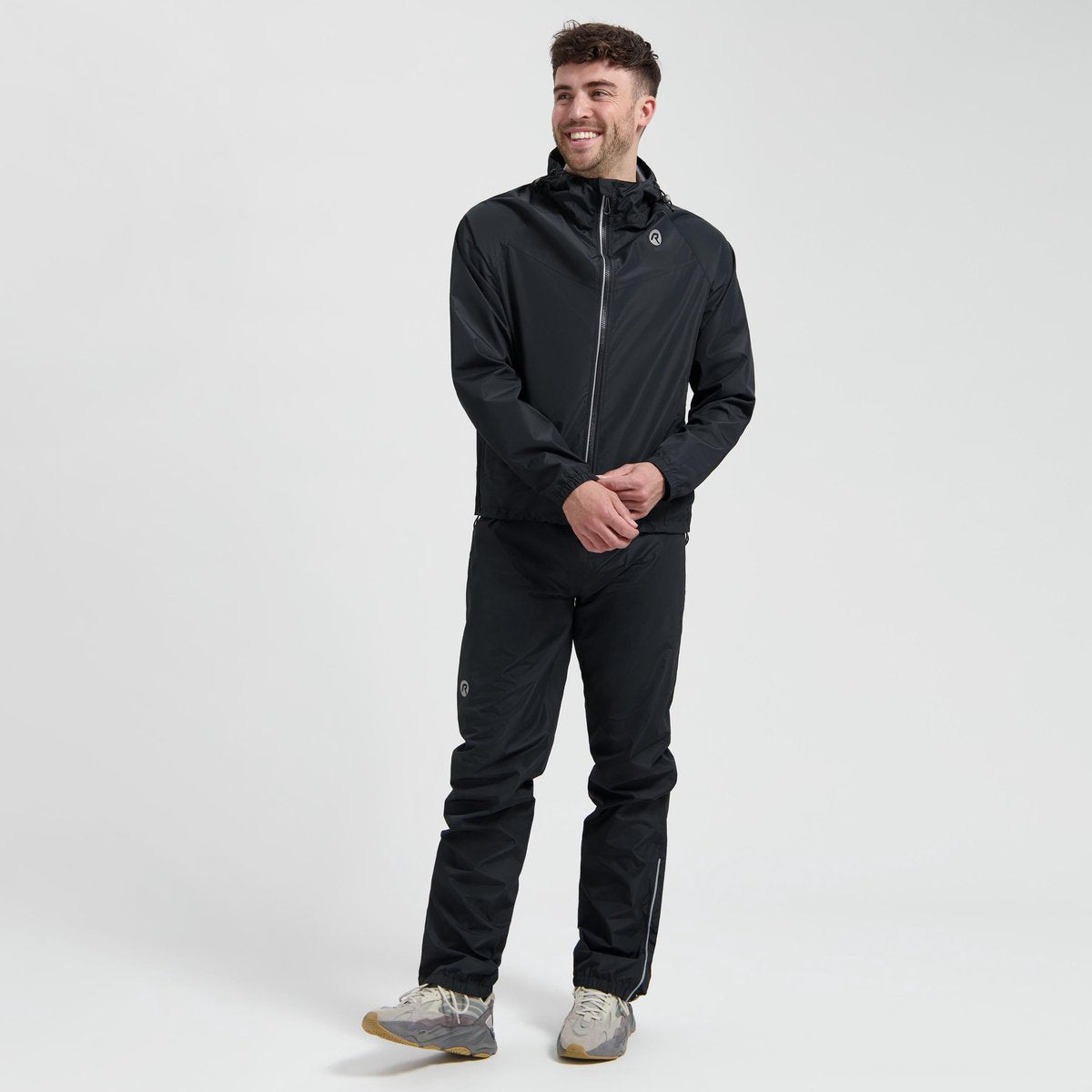Rogelli commuter core regenpak heren en dames - waterdicht - zwart - l