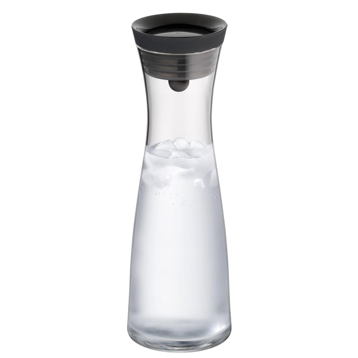 WMF Basic - Wasserkaraffe - 1,0l - Schwarz - tropffrei - elegantes Design