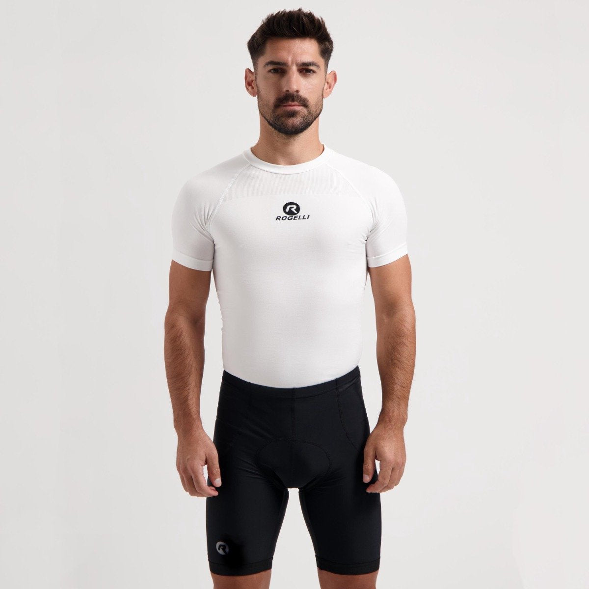 Rogelli core korte fietsbroek heren met zeem - wielrenbroek - zwart - maat 4xl
