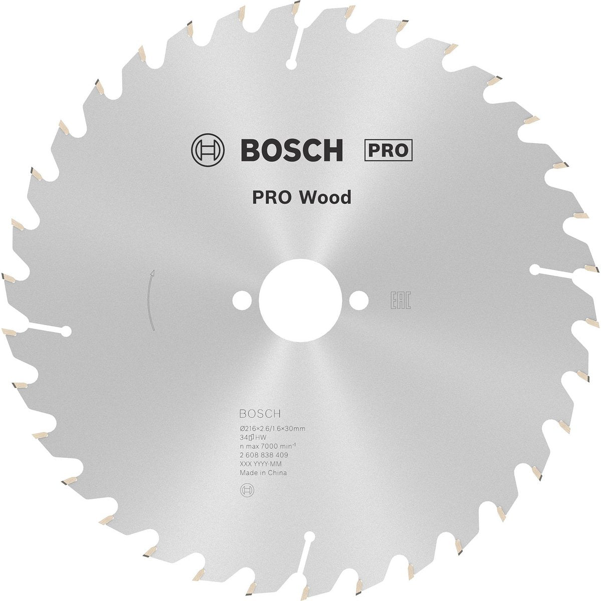Bosch Zubehör optiline 2608838409 Kreissägeblatt 216 x 30 x 1,6 mm Zähnezahl: 34 1 Stück