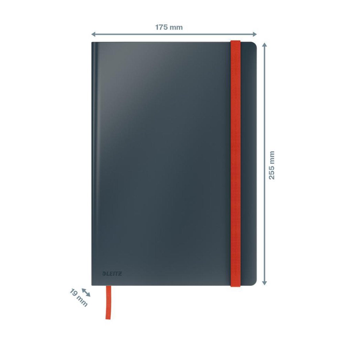 Leitz Cozy Notebook B5 Soft Touch kariert – Hardcover-Notizbuch – großes Format – ideal für das Home-Office und die Arbeit von zu Hause aus – Samtgrau