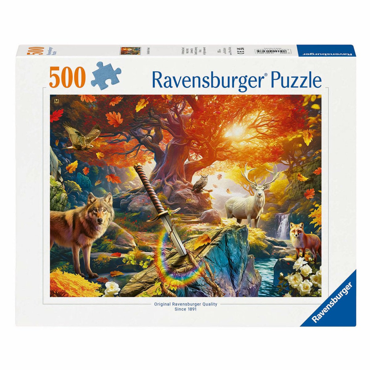 Ravensburger Puzzle Der Wald von Excalibur, 500 Teile.