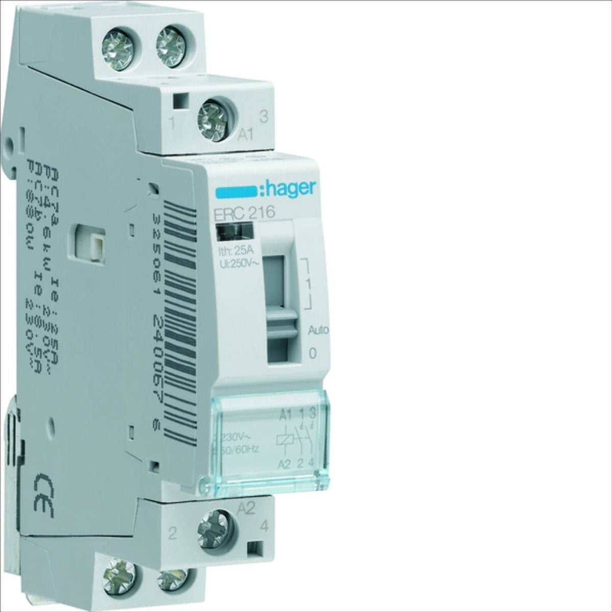 Hager erc216 schakelrelais 16 a 230 v 1 stuk(s)