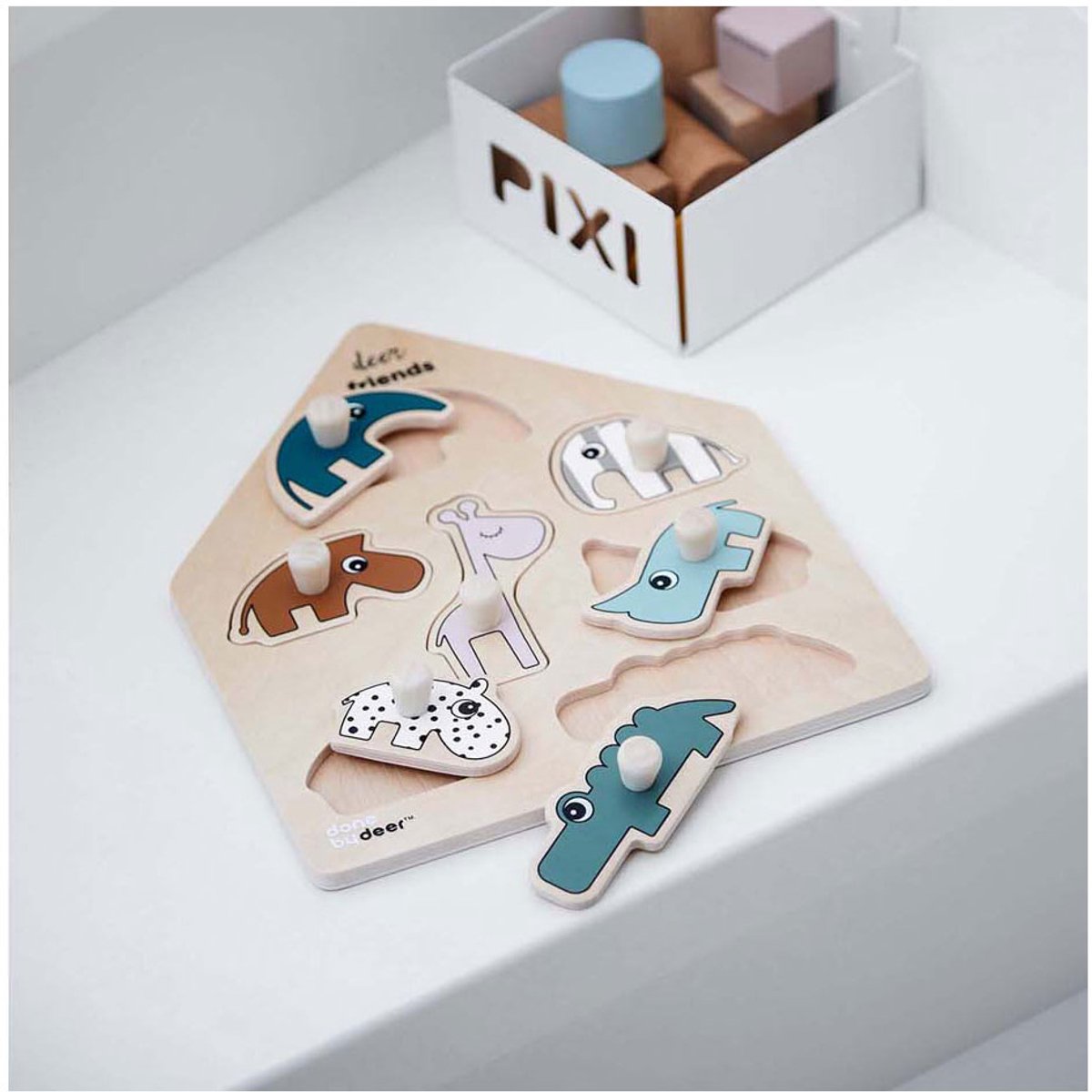 Done by Deer Holz-Studenpuzzle Deer Friends, 7-tlg.