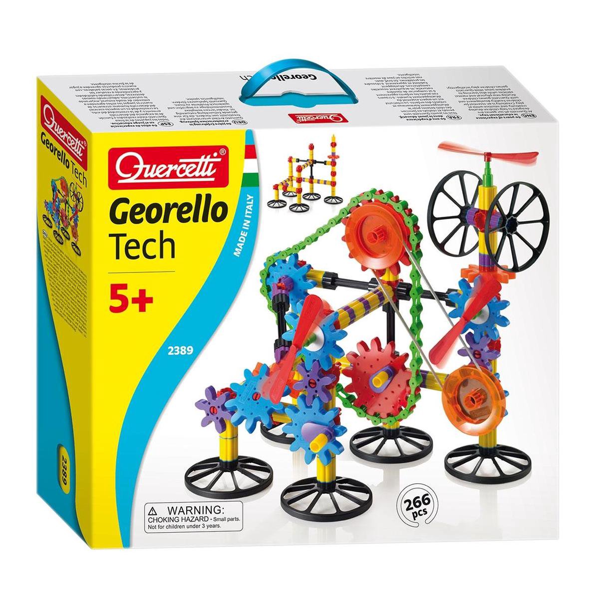 Quercetti Bauspielset, 266 Teile.
