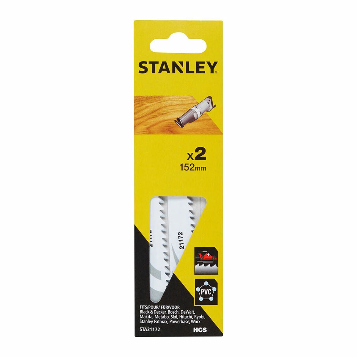 Stanley Säbelsägeblätter 152 mm, Holz, Kunststoff