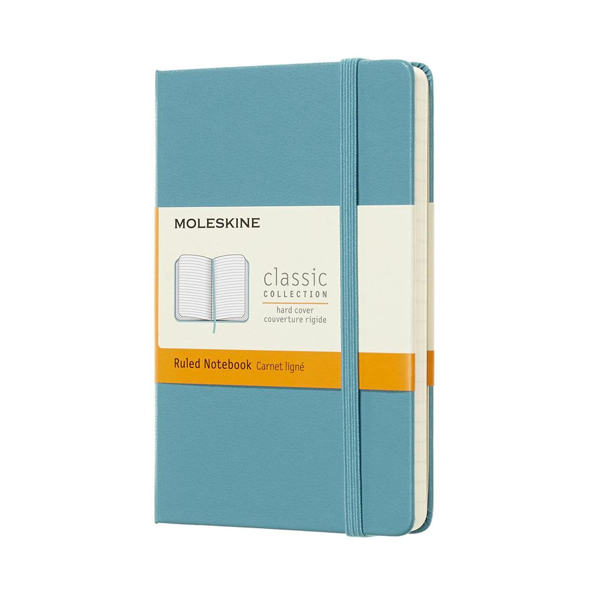 Moleskine classic notitieboek - pocket - hardcover - gelinieerd - rif blauw