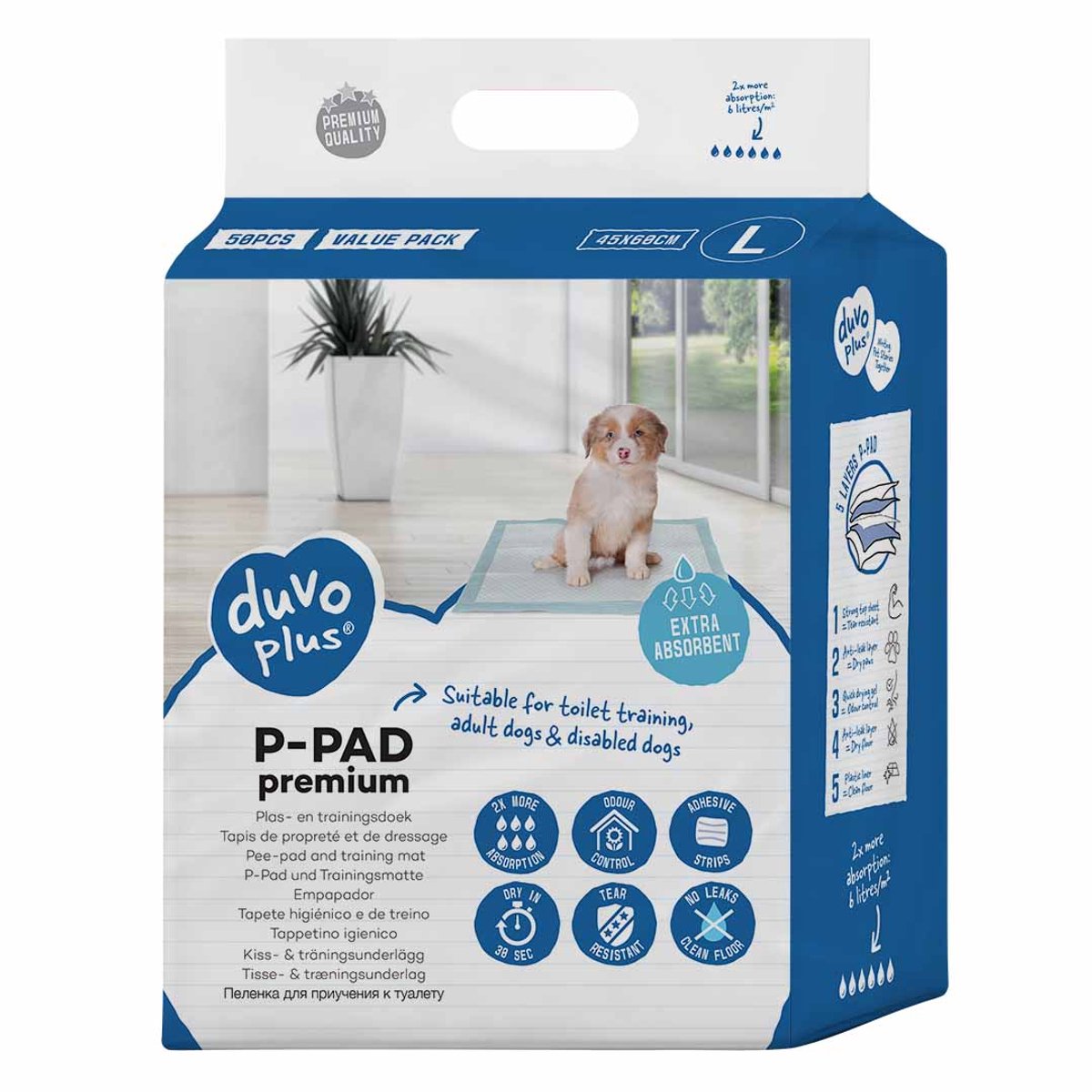 Duvo + P-Pad Premium L - 45x60cm 50 Stück