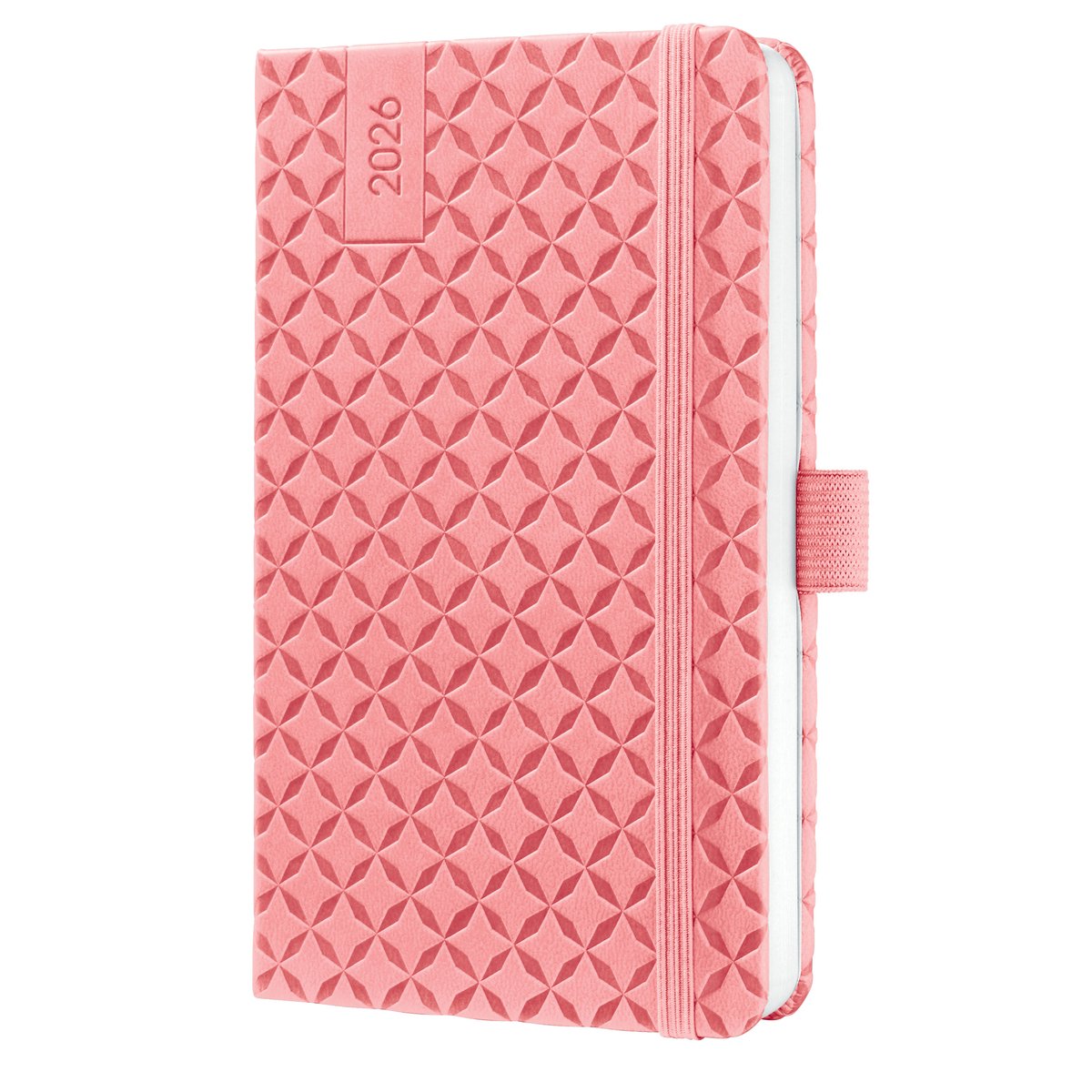 Sigel Wochenplaner Flair 2026 – Größe A6 – Pink Pink – Hardcover – SI-J6110