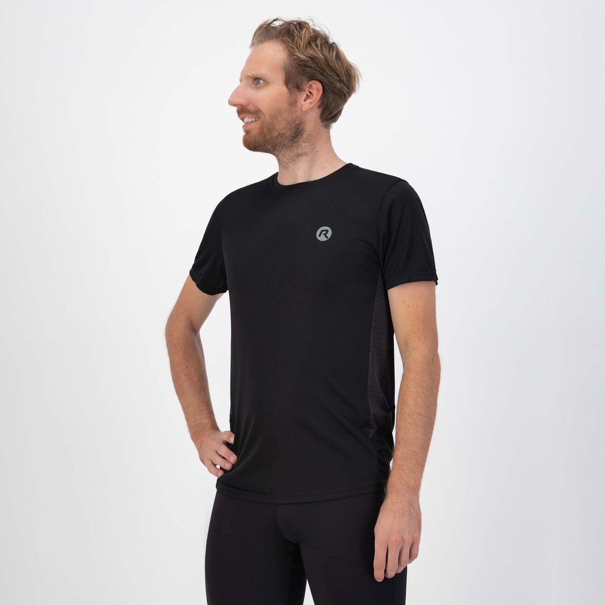 Rogelli core hardloopshirt heren - korte mouwen - zwart - xxl