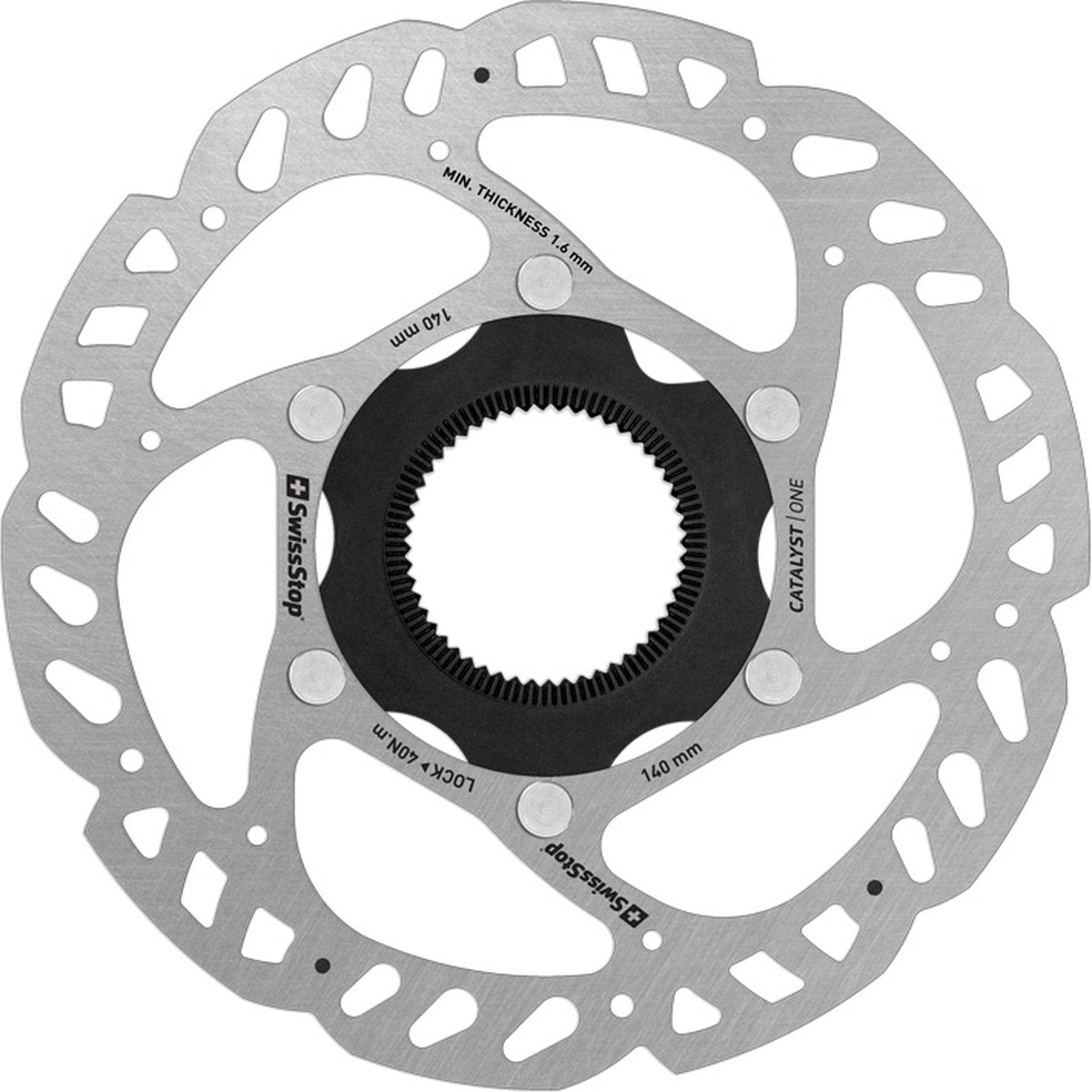 Swissstop - Bremsscheibe Katalysator ein Centerlock 140mm