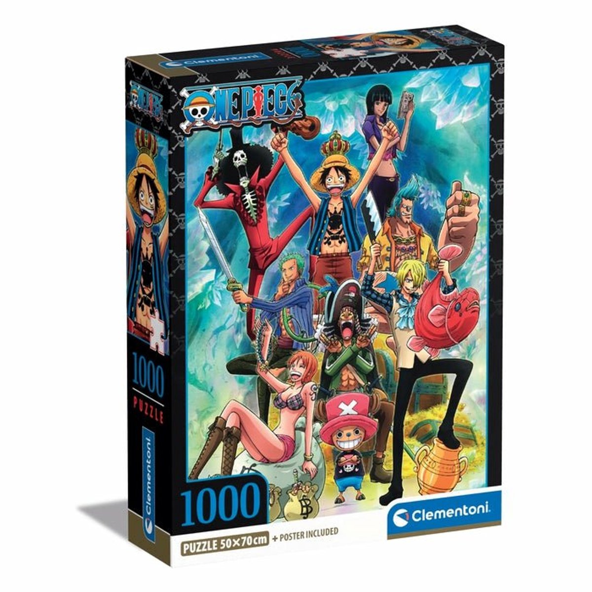 Clementoni – Puzzle – 1000 Teile – One Piece – Anime – hochwertige Serie