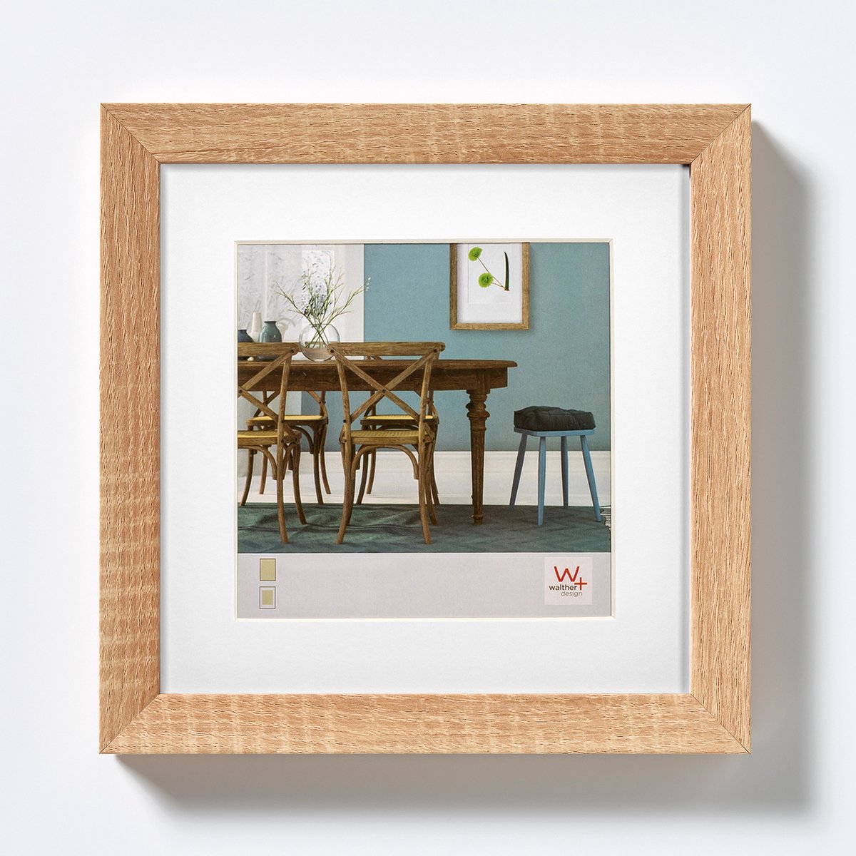 Walther Fiorito – MDF-Holzrahmen – Fotogröße 40 x 40 cm – helle Eiche