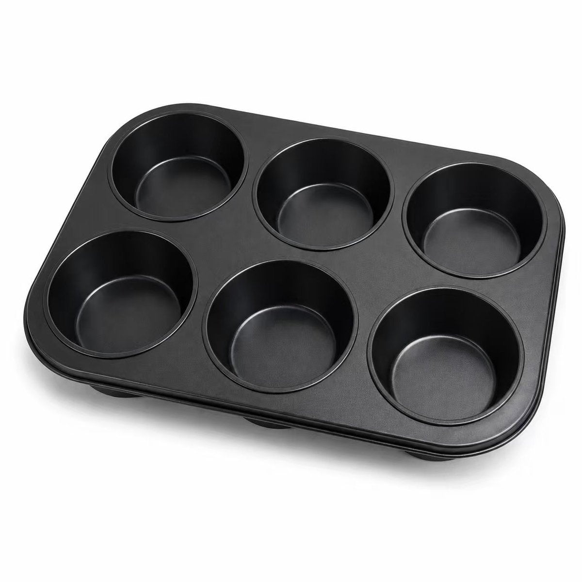 Sans Marque Kozie Muffinform ohne Markenzeichen 6 Stück – PFAS-freie Backform – Antihaftbeschichtung – für Muffins, Cupcakes