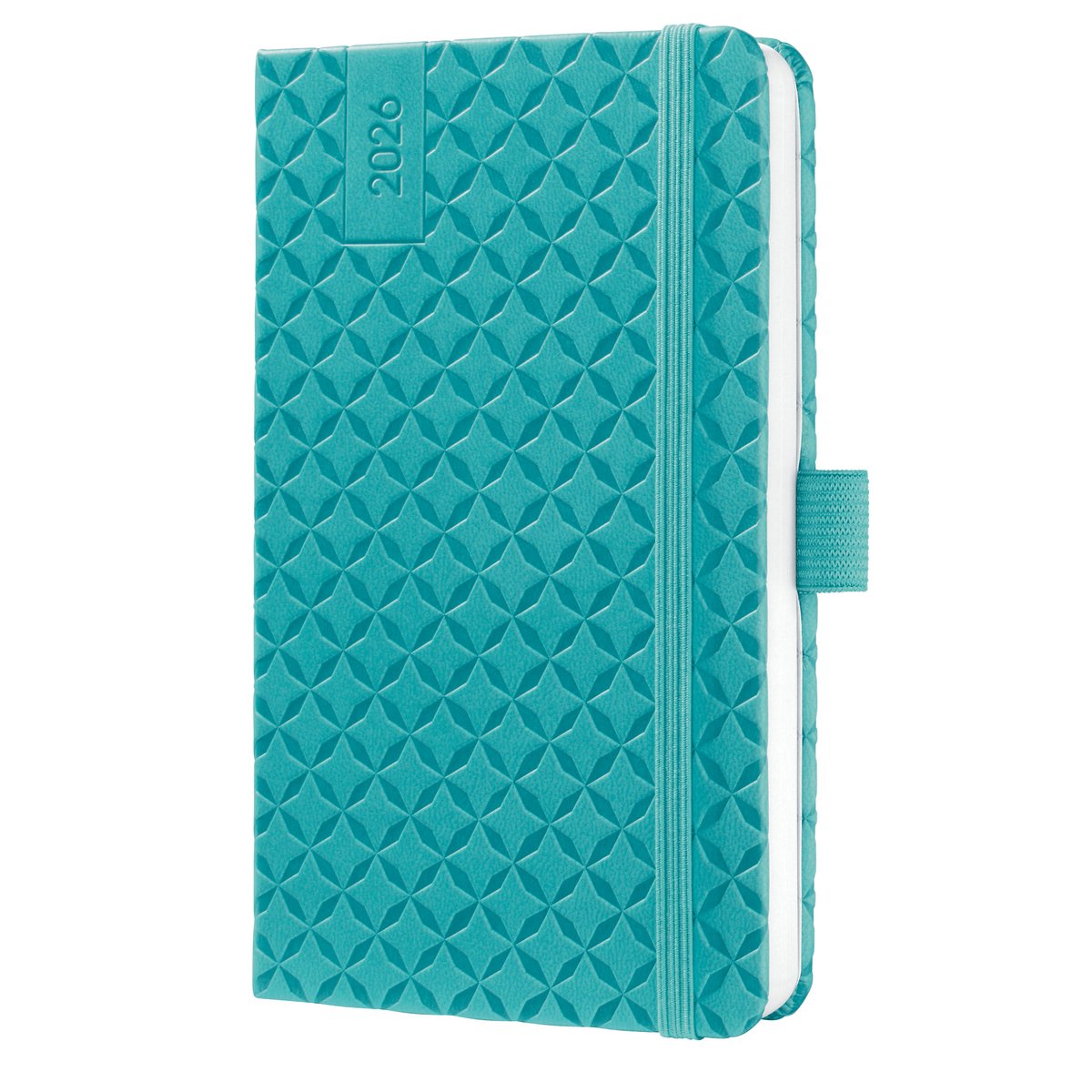 Sigel weekagenda flair 2026 - formaat a6 - aqua green - hardcover - si-j6102