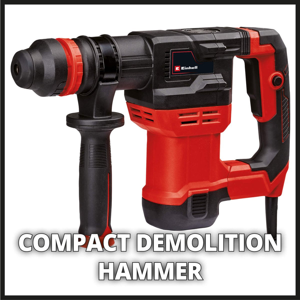 Einhell Elektro-Abbruchhammer TE-DH 5 - 750 W - 5 Jahre - SDS-Plus - inkl. Spitz- und Flachmeißel - inkl. Transport- und Aufbewahrungskoffer