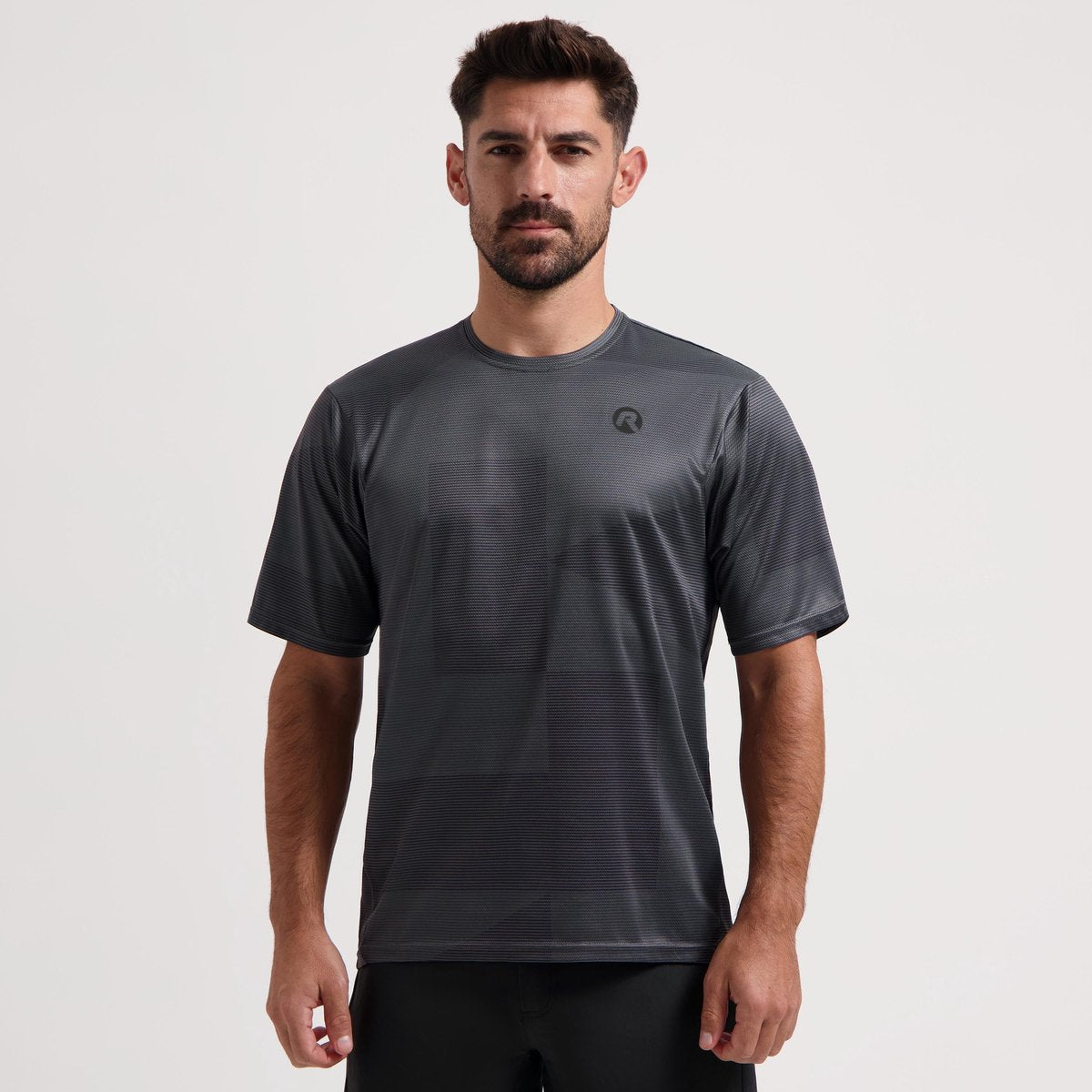 Rogelli core mountainbike shirt heren - fietsshirt - korte mouwen - grijs - advntr - maat s