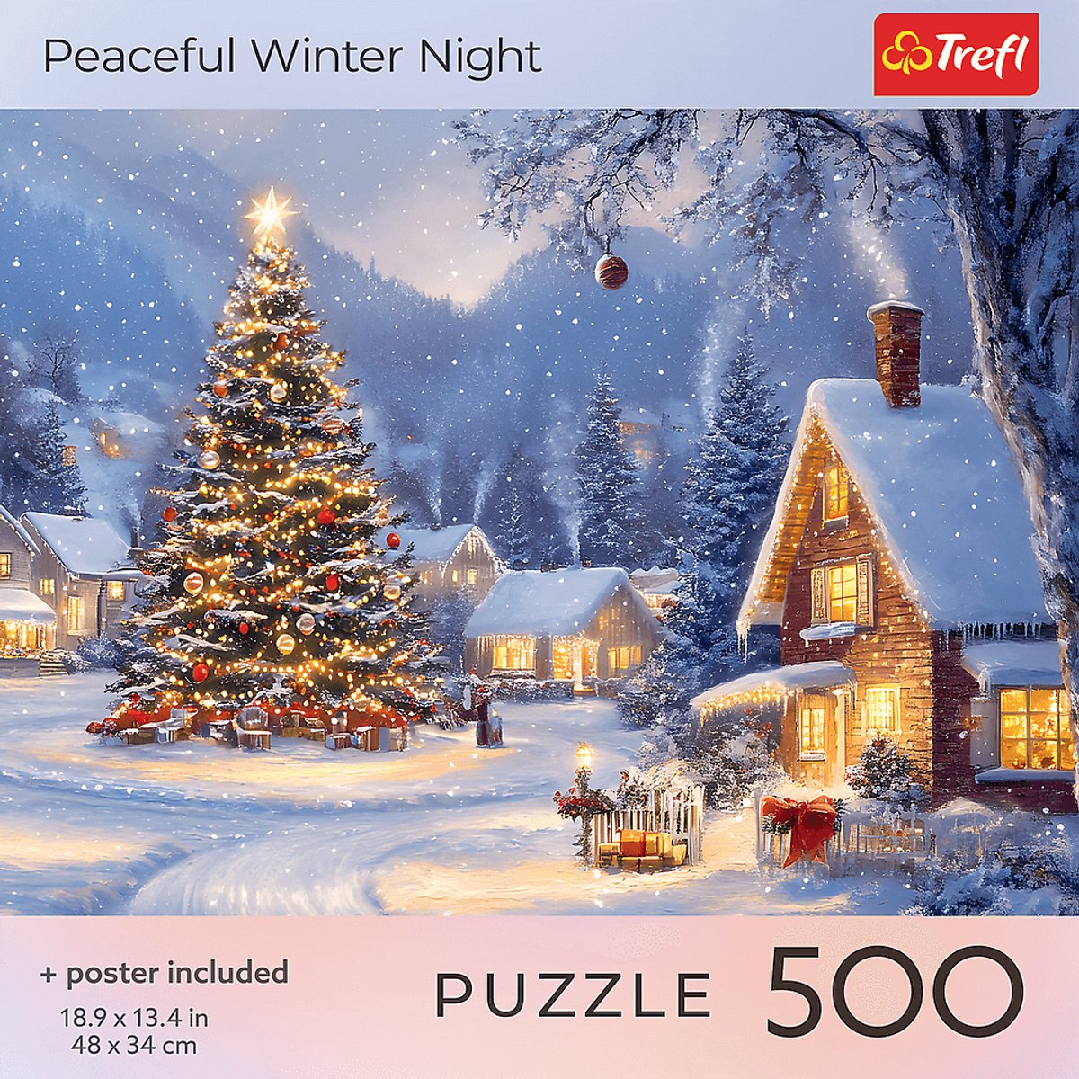 Trefl Puzzle 500 Teile Weihnachten Winternacht Erwachsene.