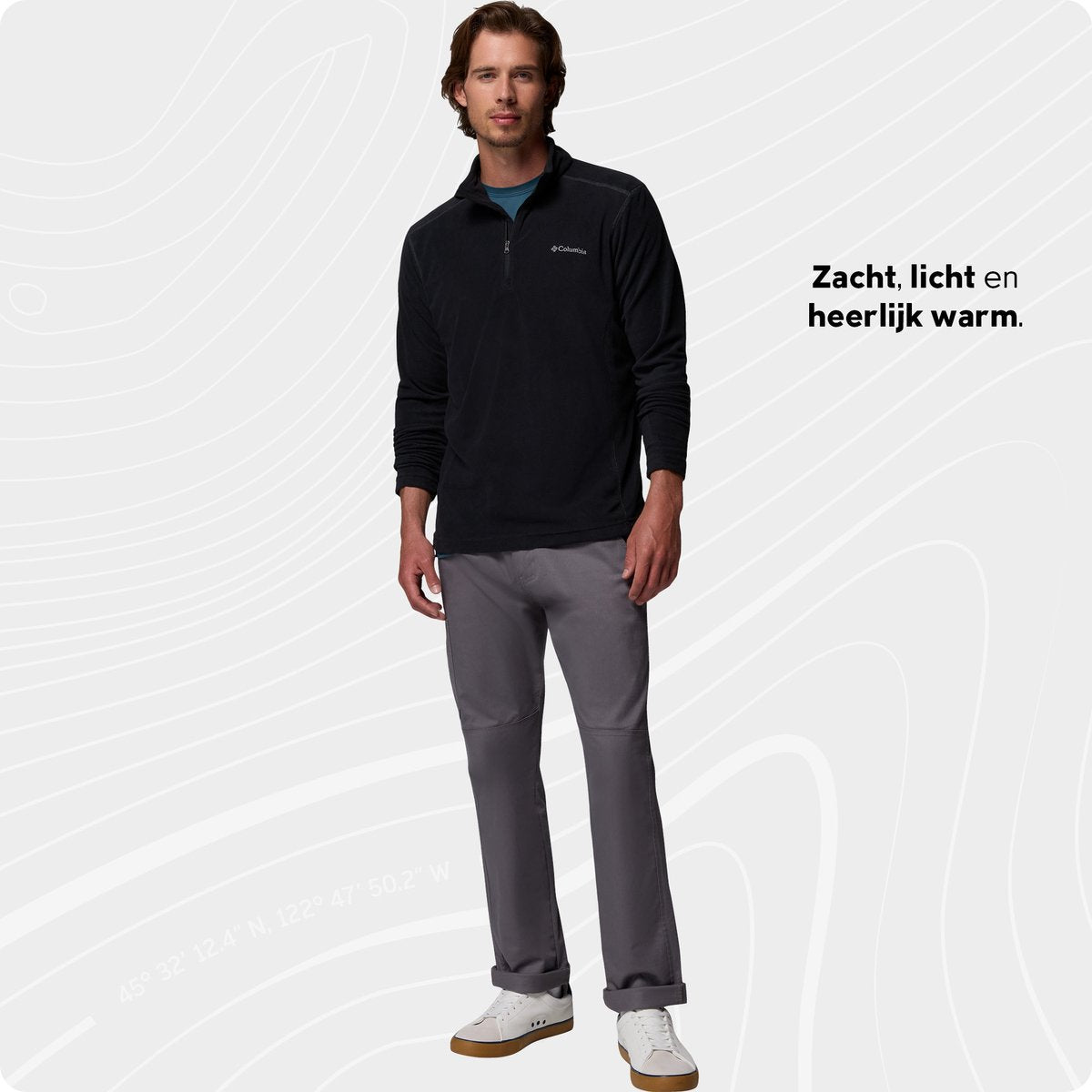 Columbia Klamath Range™ II Fleecepullover mit halbem Reißverschluss – Outdoor-Pullover – Fleecepullover – Herren – Größe XXL – Schwarz