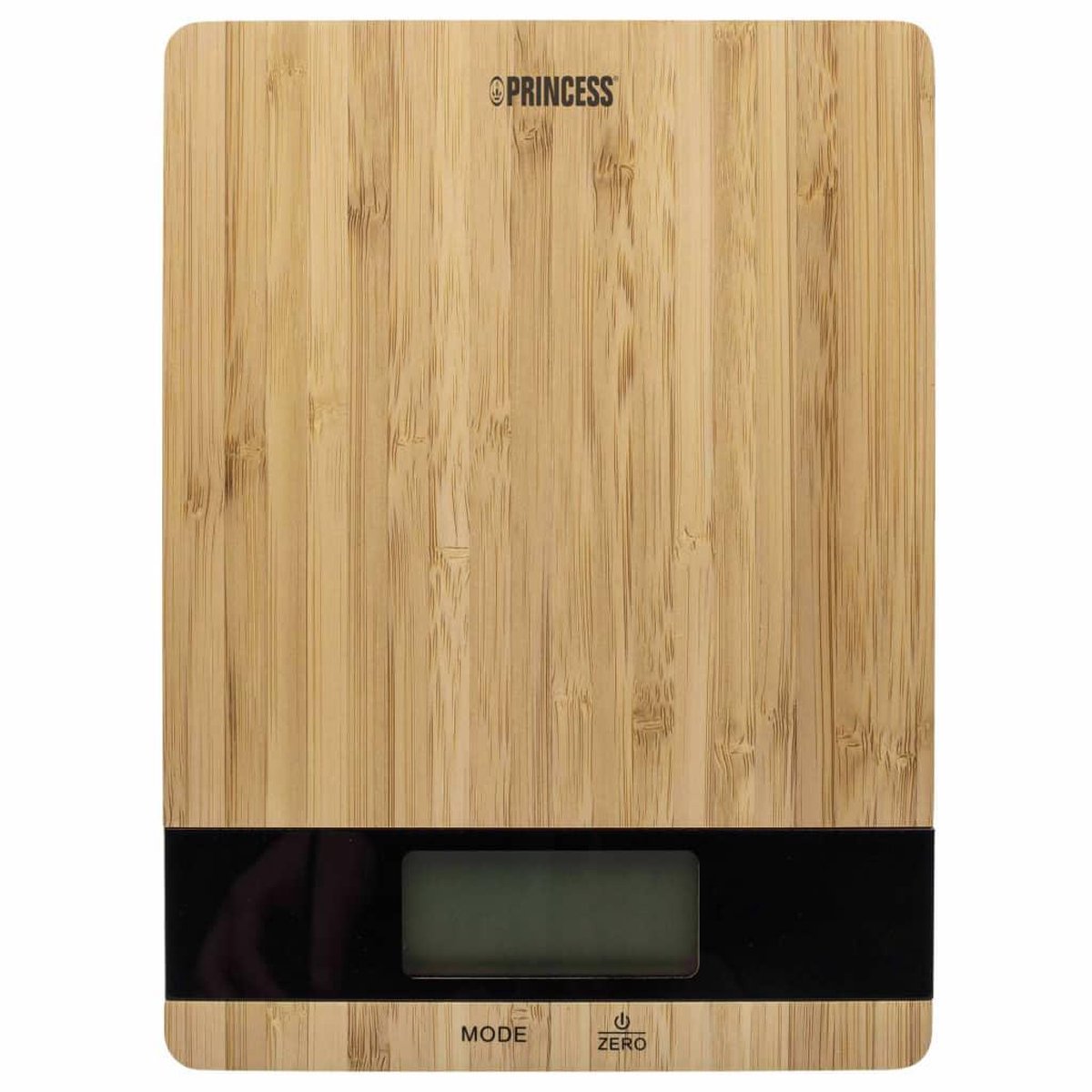 Princess 492944 Küchenwaage – digital – stilvolles Bambus – 1 g bis 5 kg – Tara-Funktion