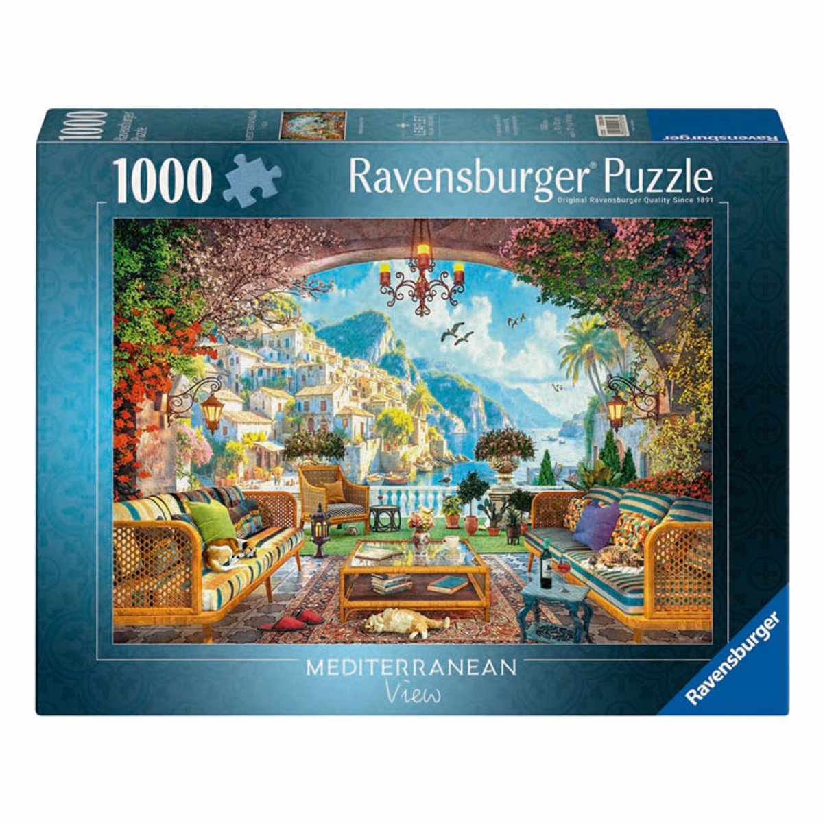Ravensburger Puzzle Mittelmeerterrassenblick 1000 Teile