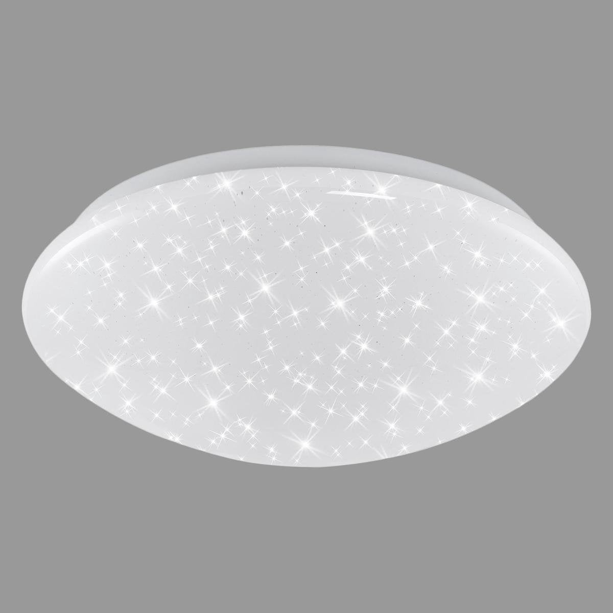 Briloner vipe – LED-Deckenleuchte – Deckenleuchte mit Sternenhimmel-Effekt – Kinderzimmerleuchte – 4.000 K – 1.200 lm – 12 W – ø28 cm – weiß