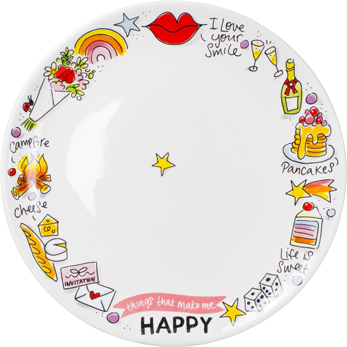 Blond amsterdam , happy - bord 26cm