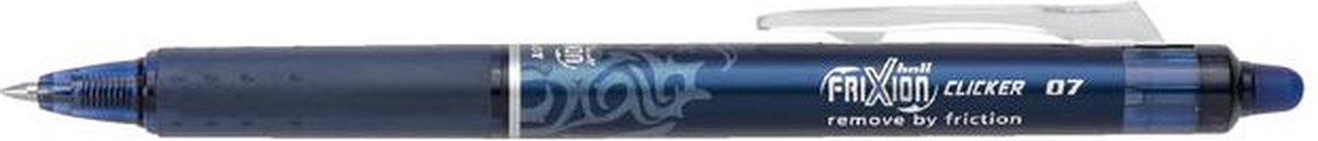 Pilot Frixion Kugelschreiber 0,7 mm Clicker – Schachtel mit 12 Stück – Blau Schwarz