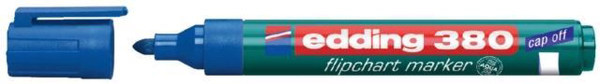 Edding 380 Filzstift - Flipchartmarker mit Rundspitze - 1,5-3 mm - Blau